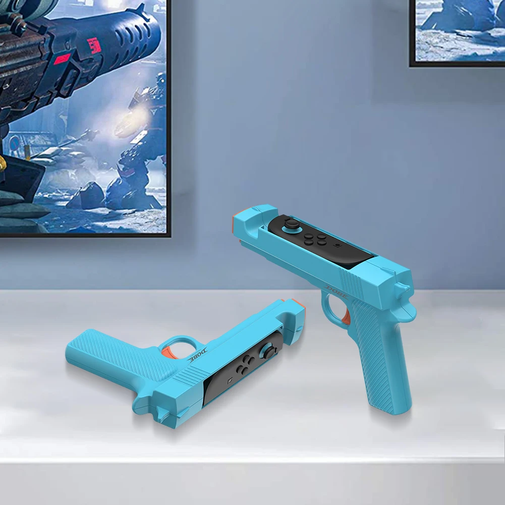 Shooting Game Gun for Switch 2 Joy-Con Controller Hand Grip Motion Controller Game Gun Small Handle Shooting Game Gun Stock Grip