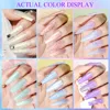 MIZHSE 10ml 9D Cat Magnetic Thread Shell Temperature Change Gel Nail Polish Glitter Pearl Effect UV Gel Polish Base Top Coat 5