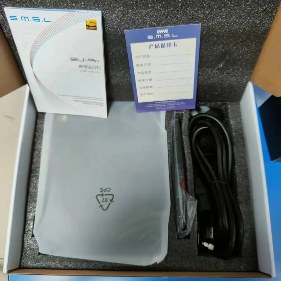 SMSL SU-9N ES9038Pro Hi-Res DAC XMOS XU208 DSD512 PCM768kHz/32Bit