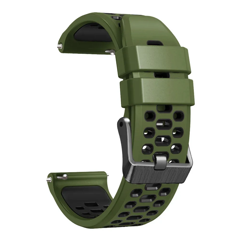 Breathable 22mm Silicone Watch Strap - Ocean Vertical Series