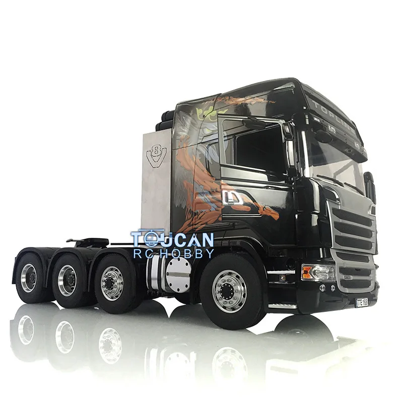 LESU 1/14 8*8 RC Tractor Truck Model Metal Chassis Unassembled Painted Car 802C Servo Motor W/O Light Sound System ESC THZH0936 5