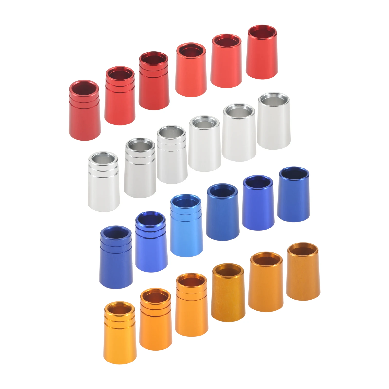 10Pcs/lot Golf Club Ferrules for 0.335,0.350 or 0.370 tip irons shaft Aluminum Sleeve Ferrules Driver Shaft Ball Connection Ring 2