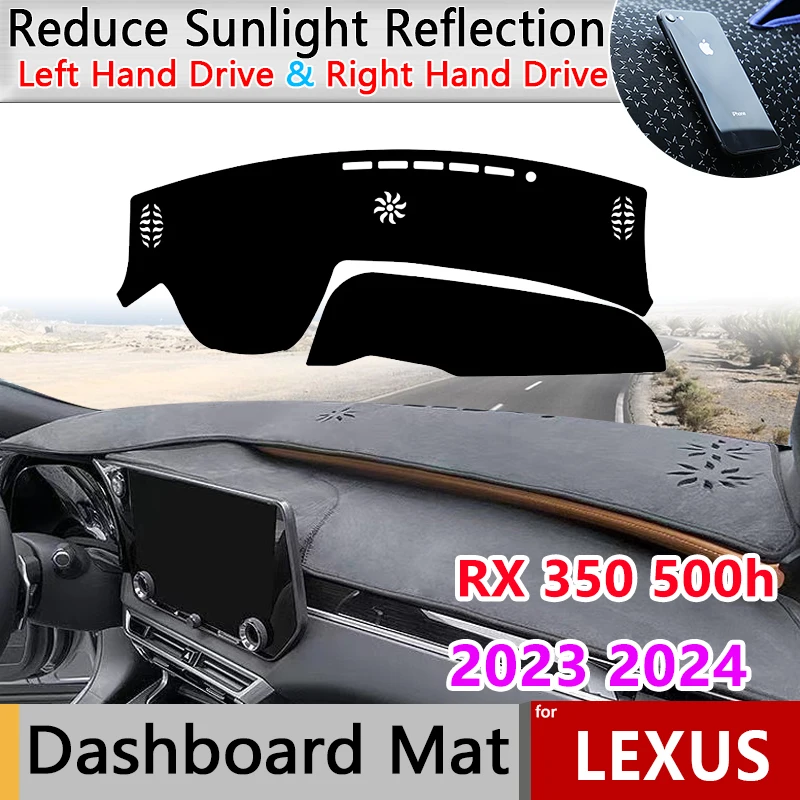 

Чехол для приборной панели для Lexus RX 350 500h ALA10 ALH 10 2023 2024 Коврик для приборной панели Ковер Коврик для приборной панели Подушка для защиты от солнца Подкладка Аксессуары