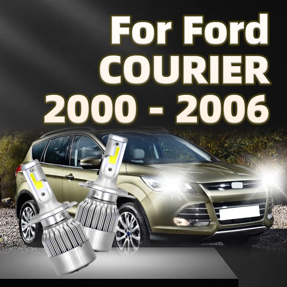 

2Pcs Led Lamp Car Headlight Bulbs 26000LM Light 12V 6000K For Ford COURIER 2000 2001 2002 2003 2004 2005 2006