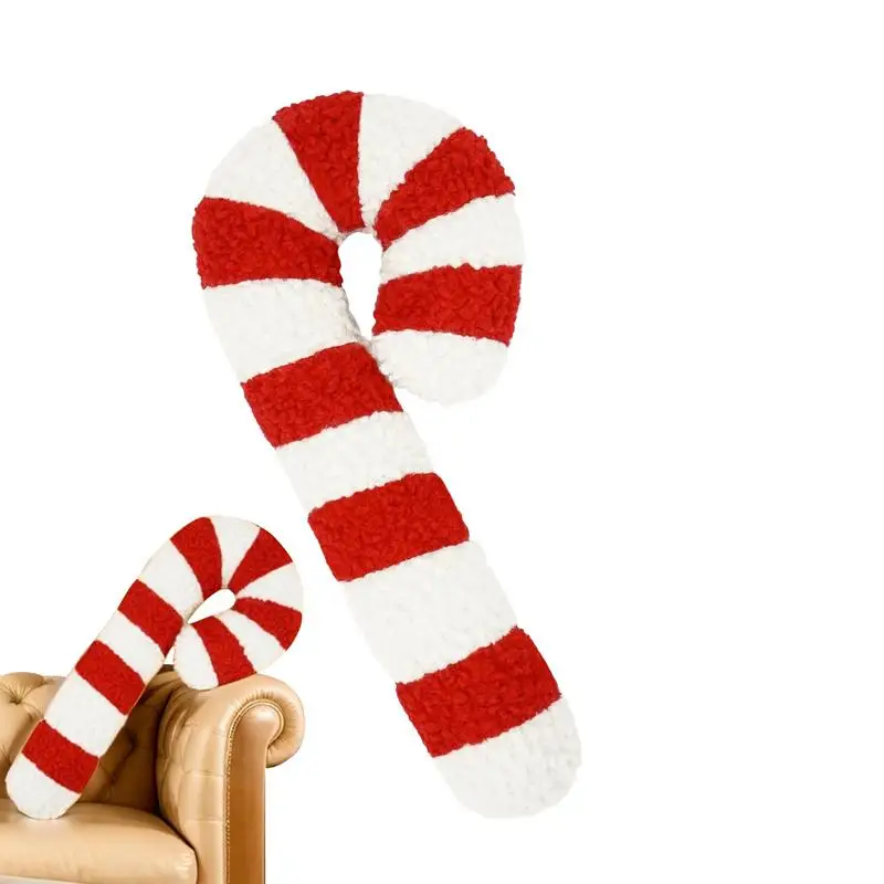 Lollipop Christmas Pillows Christmas Throw Pillows Decorative Candy Cane Lollipop Plush Home Decoration christmas decorations