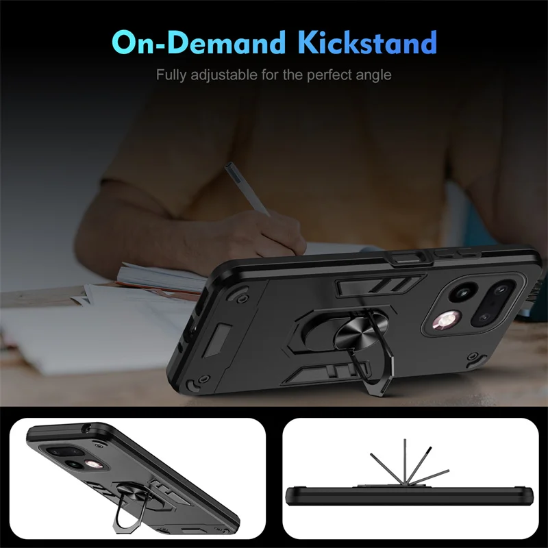Durable Shockproof Protective Case with Ring Stand Holder