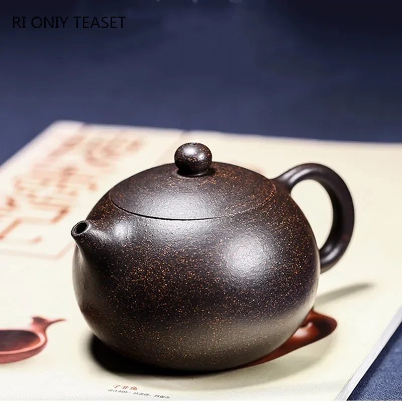 

Yixing Famous Handmade Ball Hole Filter Purple Clay Teapot Xishi Tea Pot Kettle Chinese Authentic Zisha Tea Set Customized Gifts