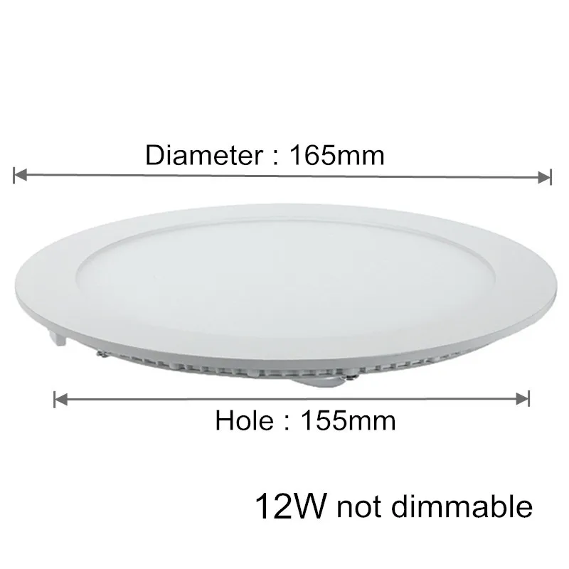 12W not dimmable