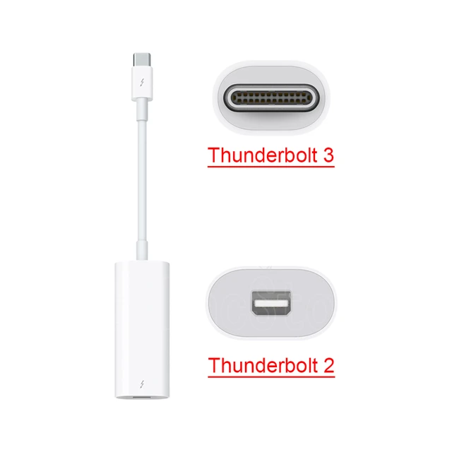 Original Official for Apple Thunderbolt 3 USB-C to Thunderbolt 2 Adapter  Converter Cable MMEL2 A1790 White - AliExpress