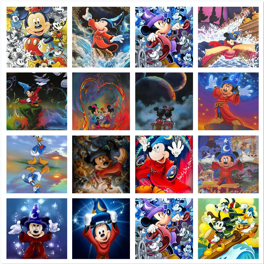 

Disney Cartoon Mickey Mouse Wall Art Canvas Painting Nordic Posters and Prints Wall Pictures for Living Room Decor