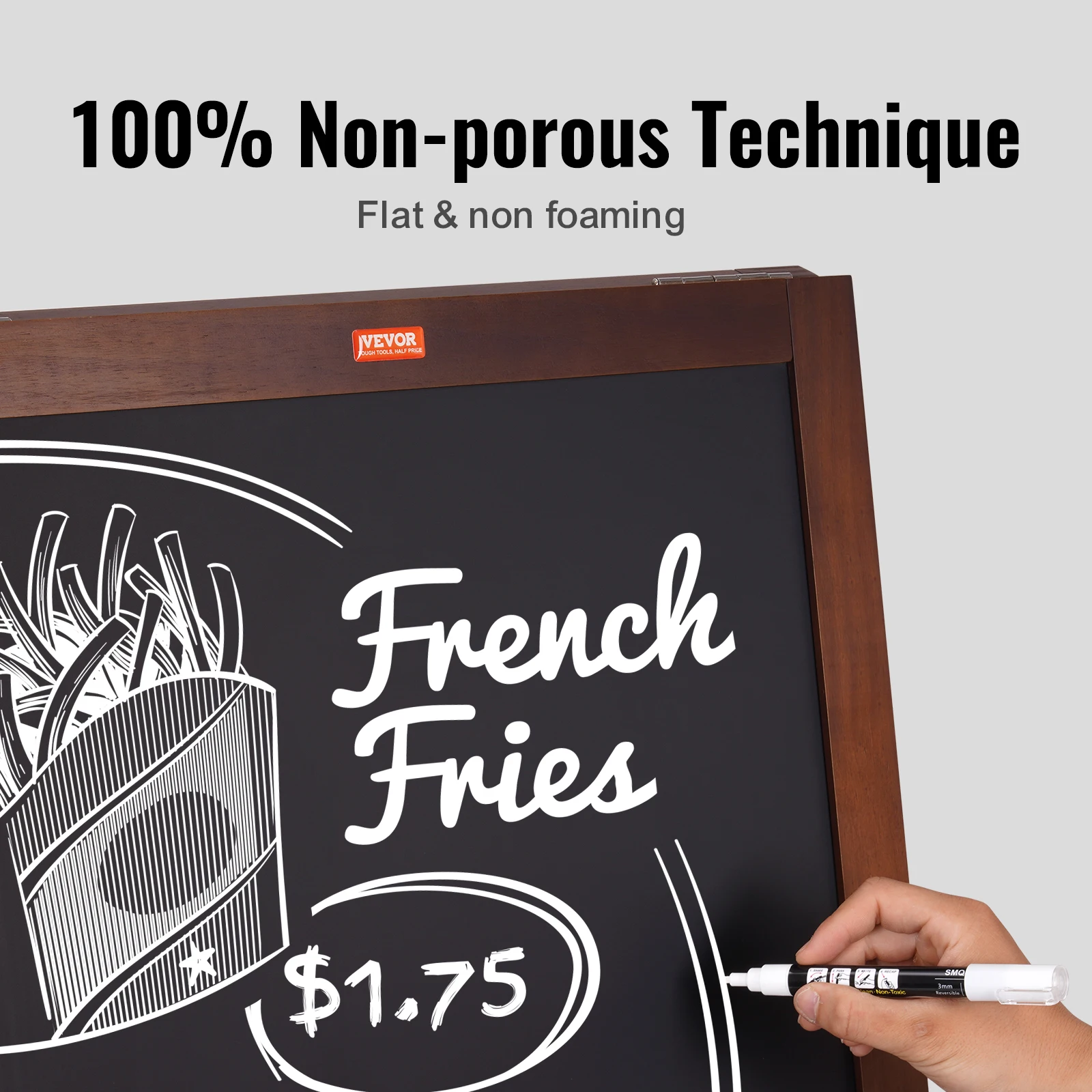 VEVOR 20"x40" A Frame Chalkboard Sign Double-Sided Magnetic Board Chalkboard Menu Board for Restaurants, Caf&eacute;s, Weddings