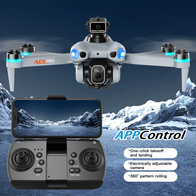 Aerial FPV New AE5 Pro GPS Drone 8K Camera Professional Brush Avoiding Obstacle with Large Screen Remote Control Folding Drone