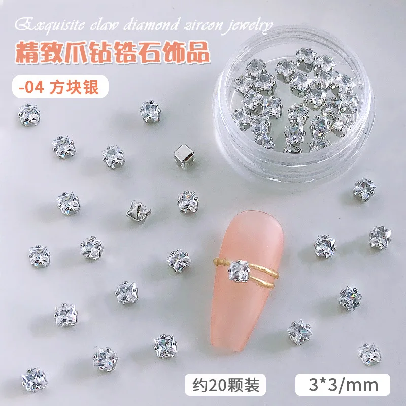 Dropship 30PCS A Bag New Nail Art Alloy Zircon Snake Rose Gold And Silver  Metal Jewelry Nail Diamonds to Sell Online at a Lower Price