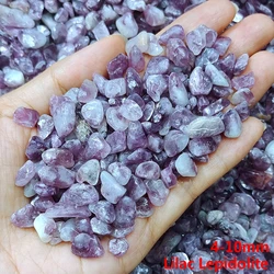 Natural Irregular Quartz Gemstones for Home and Aquarium Decor (Lilac Lepidolite)