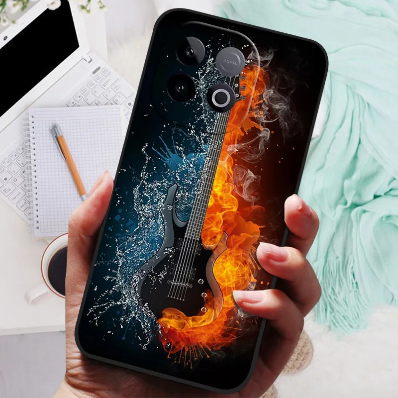 Premium Silicon Back Cover Phone Case with Soft Bumper Coque