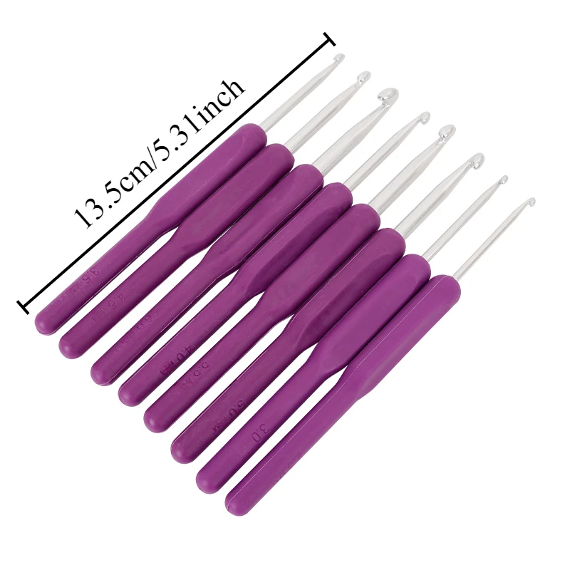 Aluminum Crochet Hook Set 3