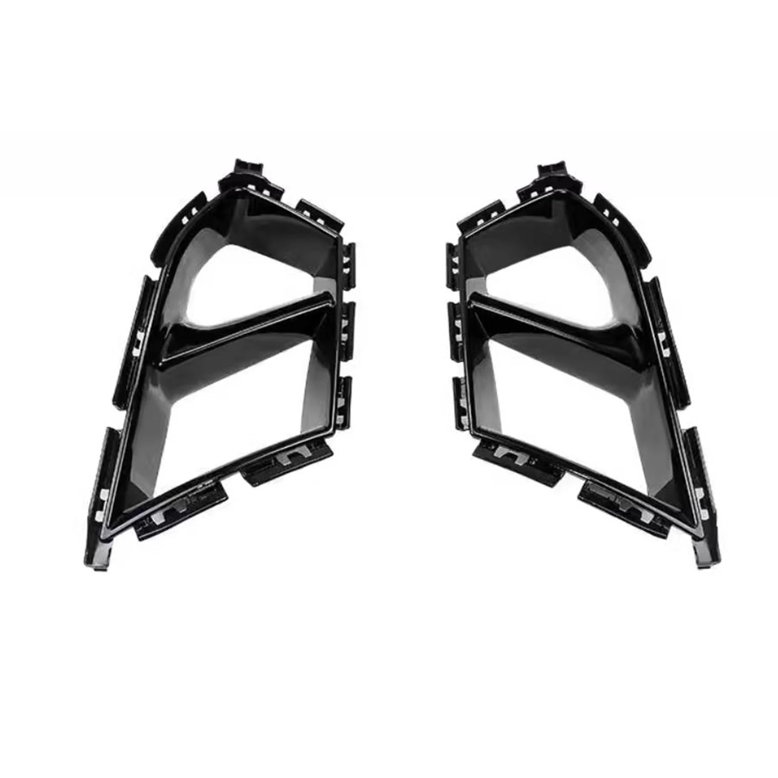 Car Exterior Accessories Car Grill Mesh Front Bumper Side Air Vent Trim For BMW G80 M3 G82 G83 M4 Gloss Black Fog Light Lamp Hood Intake Frame Cover Grille