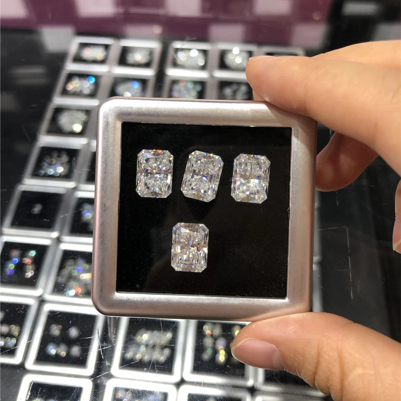 Moissanite Stone Wholesale Extremely Shiny Quality Multiple Shapes Top D Color Vvs1 Jewelry Making Materials with GRA Certified 6
