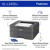 HL-L2405W Wireless Compact Monochrome Laser Printer with Mobile Printing, Black & White Output | Includes Refresh Subscription 3
