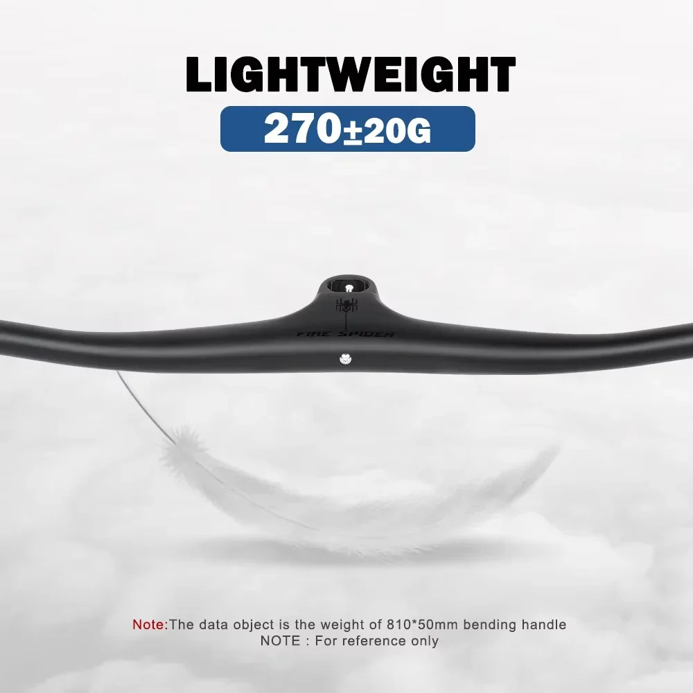 FIRE SPIDER AM XC Bike Handlebar Full Carbon Mountain Bike Handlebar 750/770/790/810MM Bicycle Integrated Handle Bar