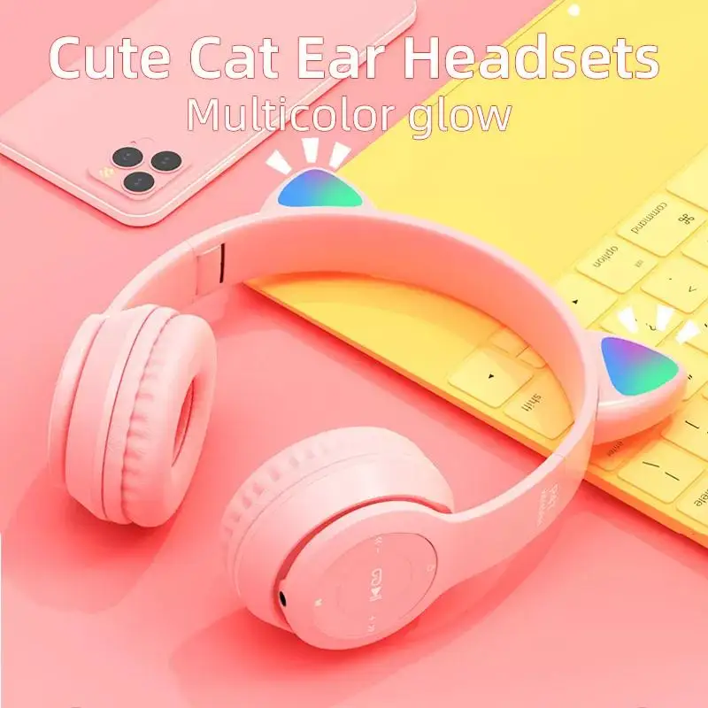 Cuffie Wireless Vivavoce Cuffie Con Cancellazione Del Rumore Scheda Di Memoria Auricolare P47 Auricolare Bluetooth Head Phone Per Iphone Xiaomi