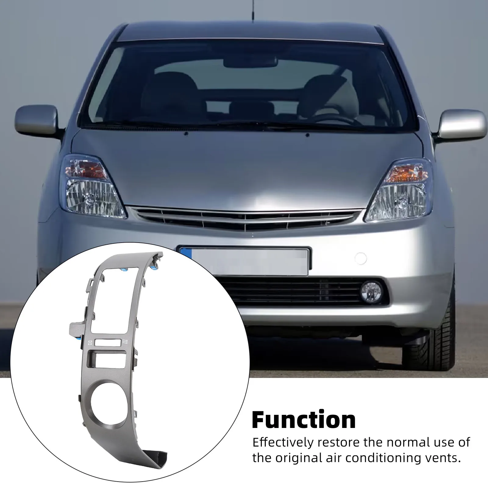 Left Dashboard Air Vent Cover Trim 55670-47040 Left Center Air Vent Outlet Cover ABS Long Lasting for Automotive Modifications