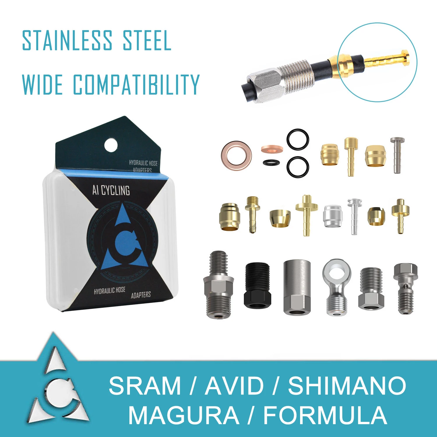 Bicycle Hydraulic Hose Adapters For Magura Shimano Formula Sram Avid