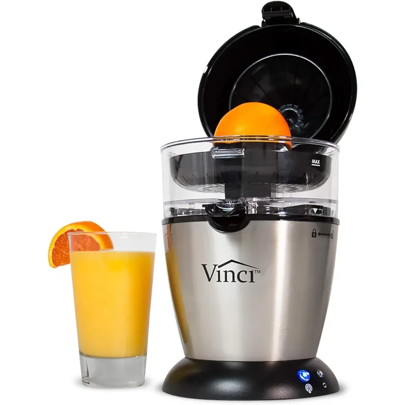 

Vinci Hands-Free Patented Electric Citrus Juicer 1-Button Easy Press Lemon Lime Orange Grapefruit Juice Squeezer Easy