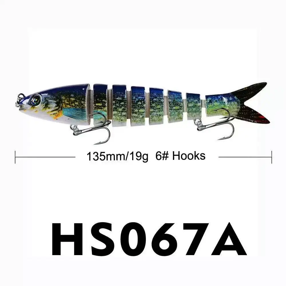 8 Segments Sinking wobbler Fishing Lure Artificial Hard Bait Crankbaits for Fishing Tackle Lures Swimbait