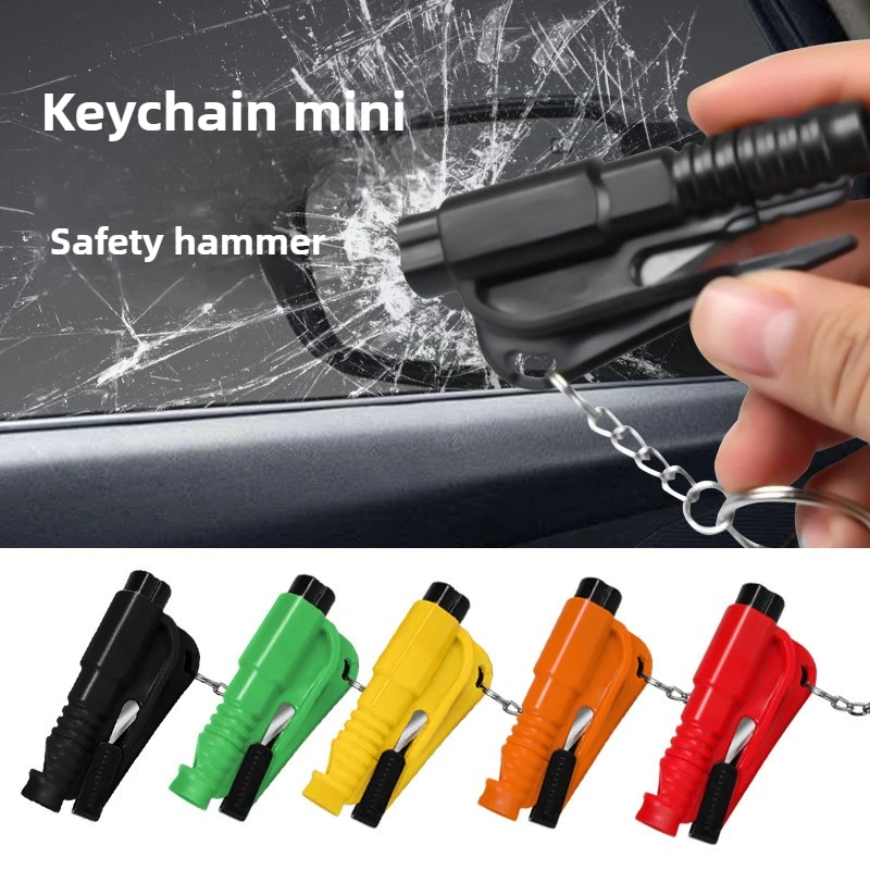 Car Safety Hammer Mini Car With A Multi-functional Escape Hammer To Break The Glass Rescue Window One Second