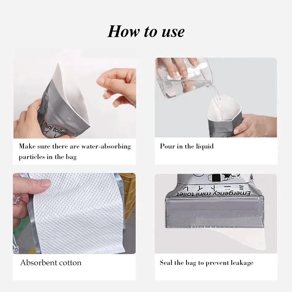 1-50PCS Emergency Urinate Bags Disposable Piss Bags Travel Mini Mobile Toilet Women Men Portable Urine Bag Baby Vomiting Bag