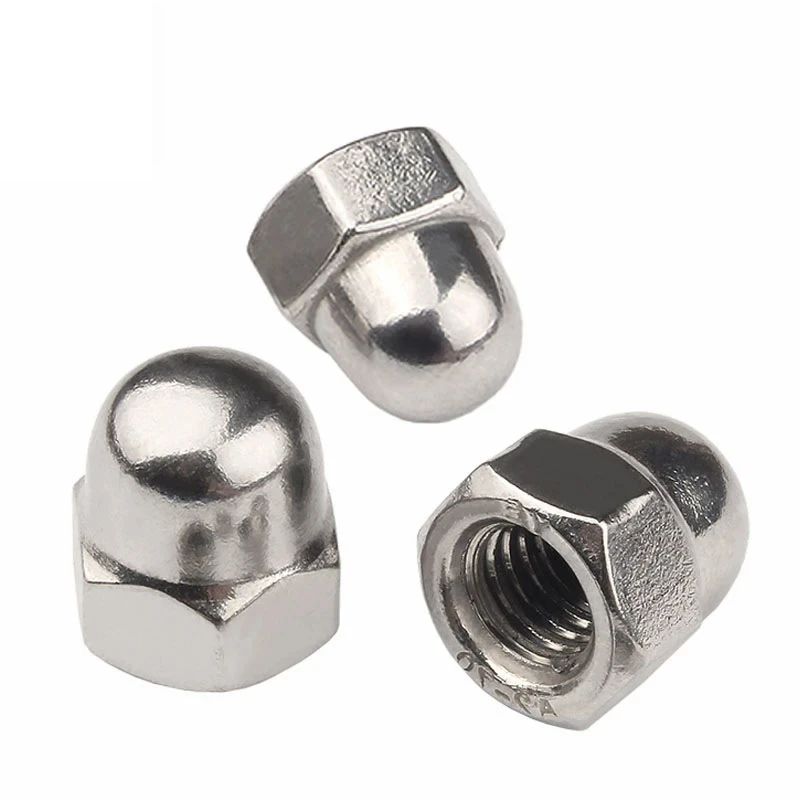 M3 M4 M5 M6 M8 M10 M12 M14 M16 M18 A2-70 Stainless Steel Decorative Cap Nuts Caps Covers Acorn Cap Nut 10pcs/lot screw covers,nut screw covers