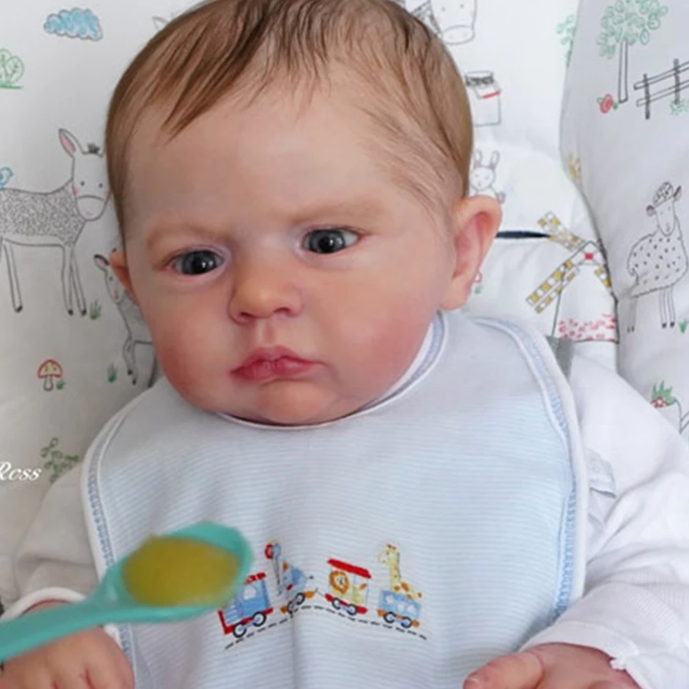 

Reborn Baby Vinyl Doll Kit 23 Inches Cameron Bebe Reborn Unpainted Unfinished Doll Parts DIY Blank Gift Set