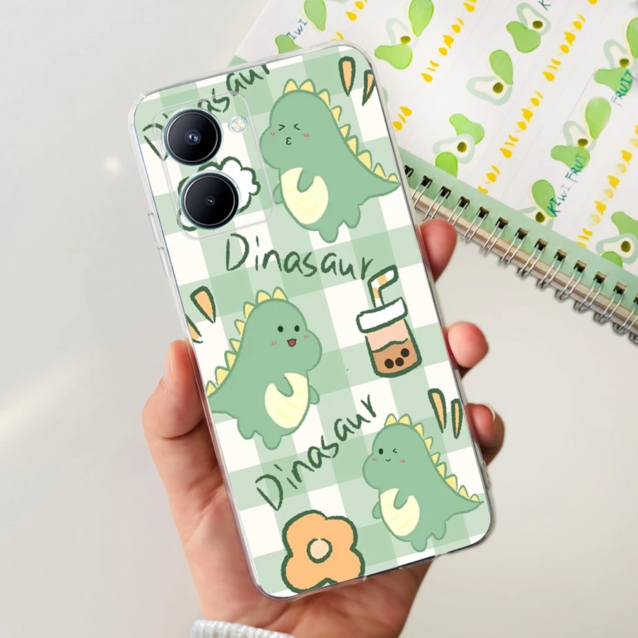 Stylish Painted Soft Silicone Back Cover – 6.5'' Phone Case