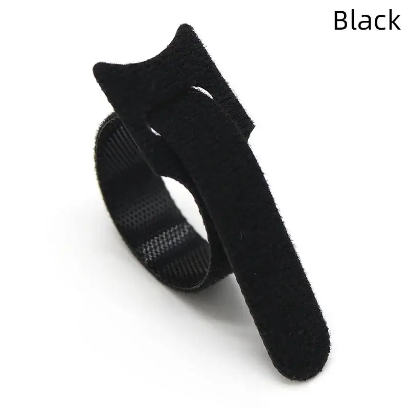 Releasable Cable Ties Wire Organizer Black 15 20 25 30cm Nylon Hook Loop Straps Wrap Zip Bundle Bandage Tie Plastics Fastening - Image 12