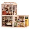 Robotime Rolife Building Block Kits 3D Puzzle Toy Super Store Sweet Dream Bedroom Plastic DIY Miniature House Kit 6