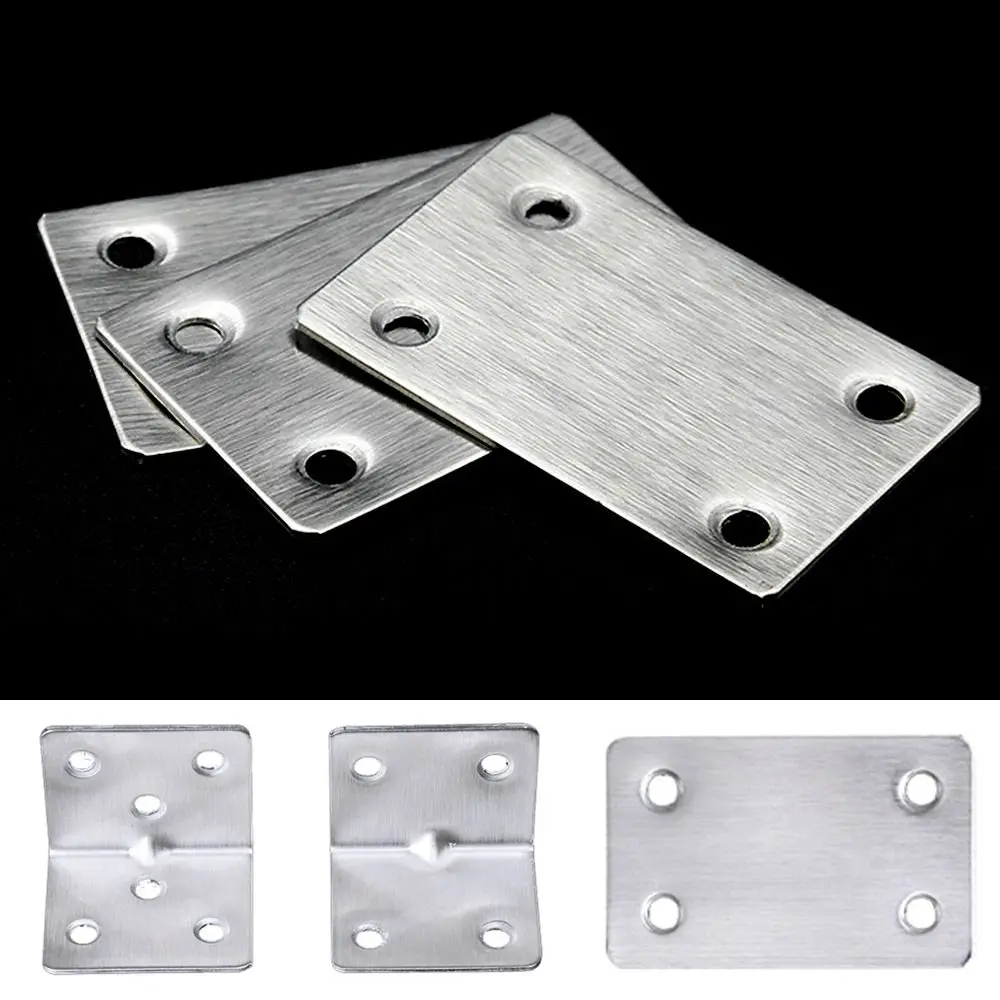 Description Picture 5 of item5Pcs/set Furniture Corner Connector Corner Bracket Right Angle Support Stainless Steel L-shaped Corner Stand Supporting