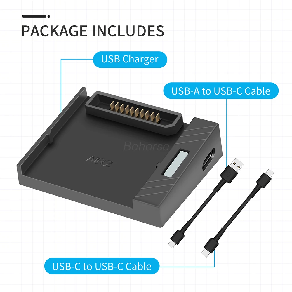 Chargeur USB rapide pour DJI Mavic Air 2 / Air 2S