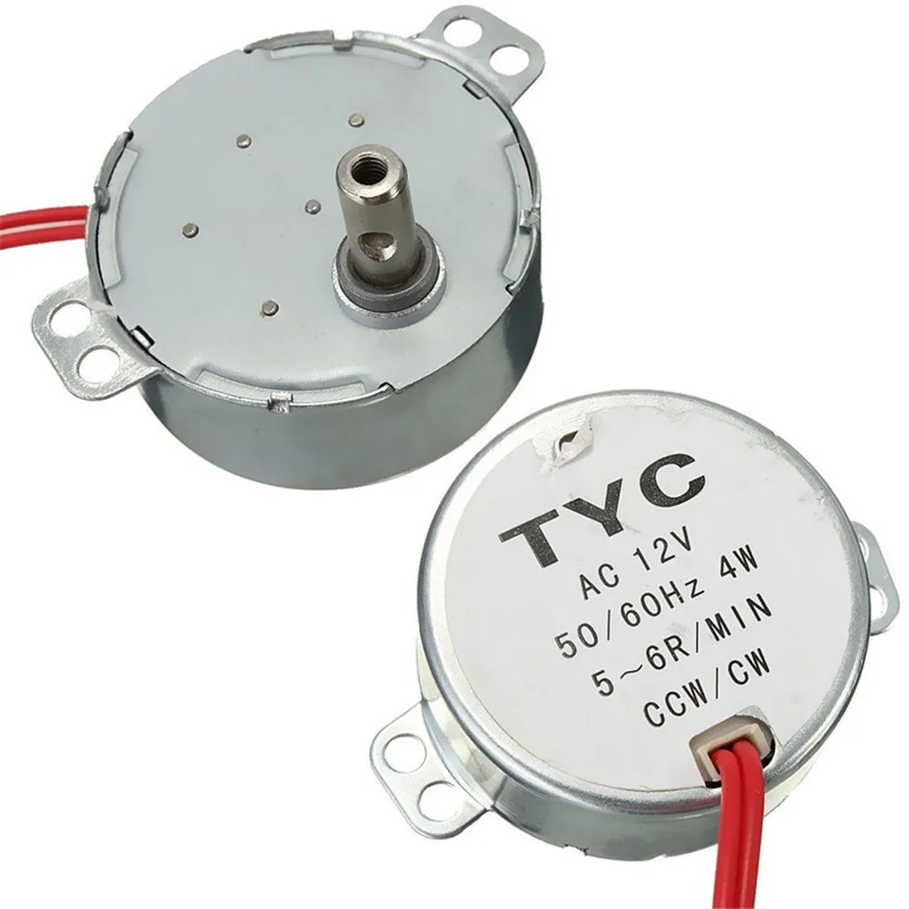 Moteur Synchrone 30/40TYC - 6V Ou 12V AC, Couple élevé, 5-6 Tr/min, Idéal Pour Projets DIY