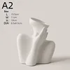 New Creative Human Vase Living Room Flower Arrangement Container Ceramic  Flower Pot Decoration Home Decoration Accessories 5