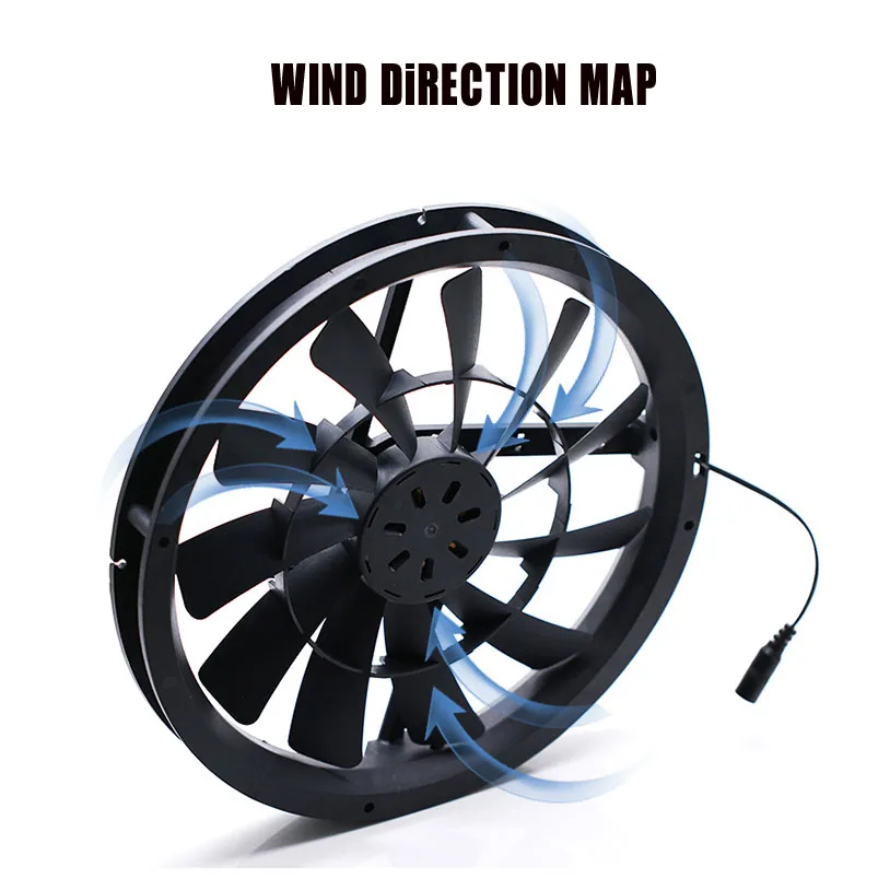 Ventilador de Refrigeração Grande Tamanho 250 mm 25cm dc 12v 1200 Rpm 40dba Molex 4d 250x30 mm Alto Fluxo de ar do Plutônio Calcula o Difusor de Exaustão da Planta do Animal de Estimação - Imagem 6