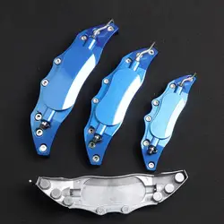 Aluminum Alloy Car Caliper Cover Universal Disc Brake Caliper Fake Covers Safely Protect Car Brake Calipers Easy To Assembly