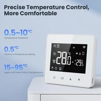 AVATTO Tuya WiFi/ZigBee Smart Thermostat, low Power แบตเตอรี่หม้อต้มแก๊สน้ําอุณหภูมิ Controller สําหรับ Alexa Google Home Alice 2