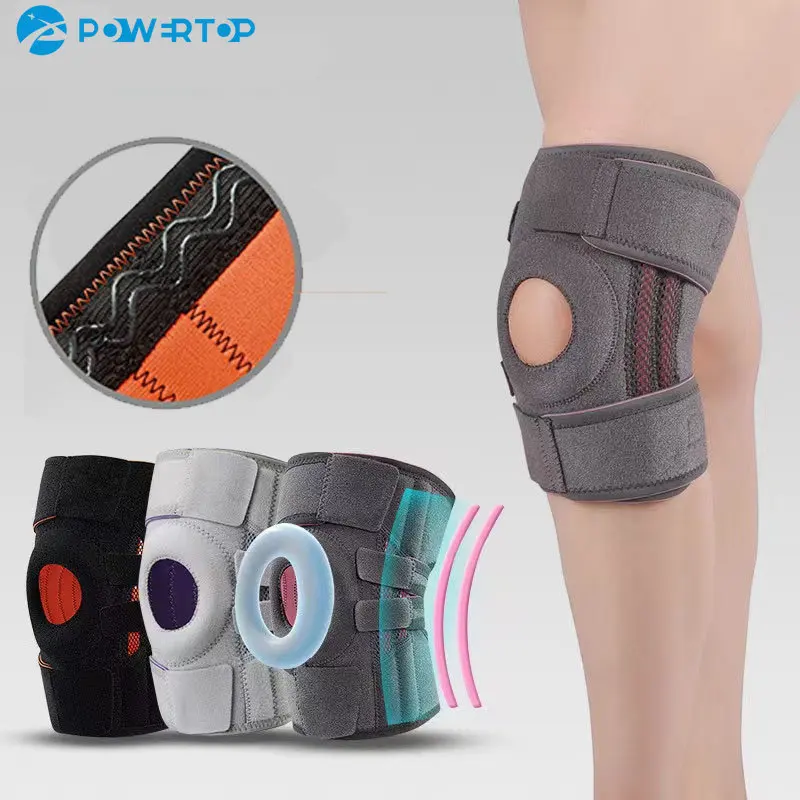 Knee Brace with Side Stabilizers & Patella Gel Pads for Maximum Knee ...