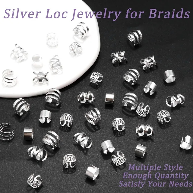 Kit 110 Accessori Per Dreadlocks E Trecce - Anelli Decorativi Dorati Regolabili