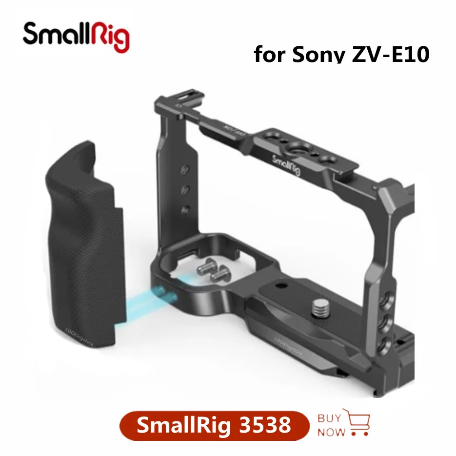 SmallRigZVE10CameraCagewithSiliconeCagehandleBuiltinArca