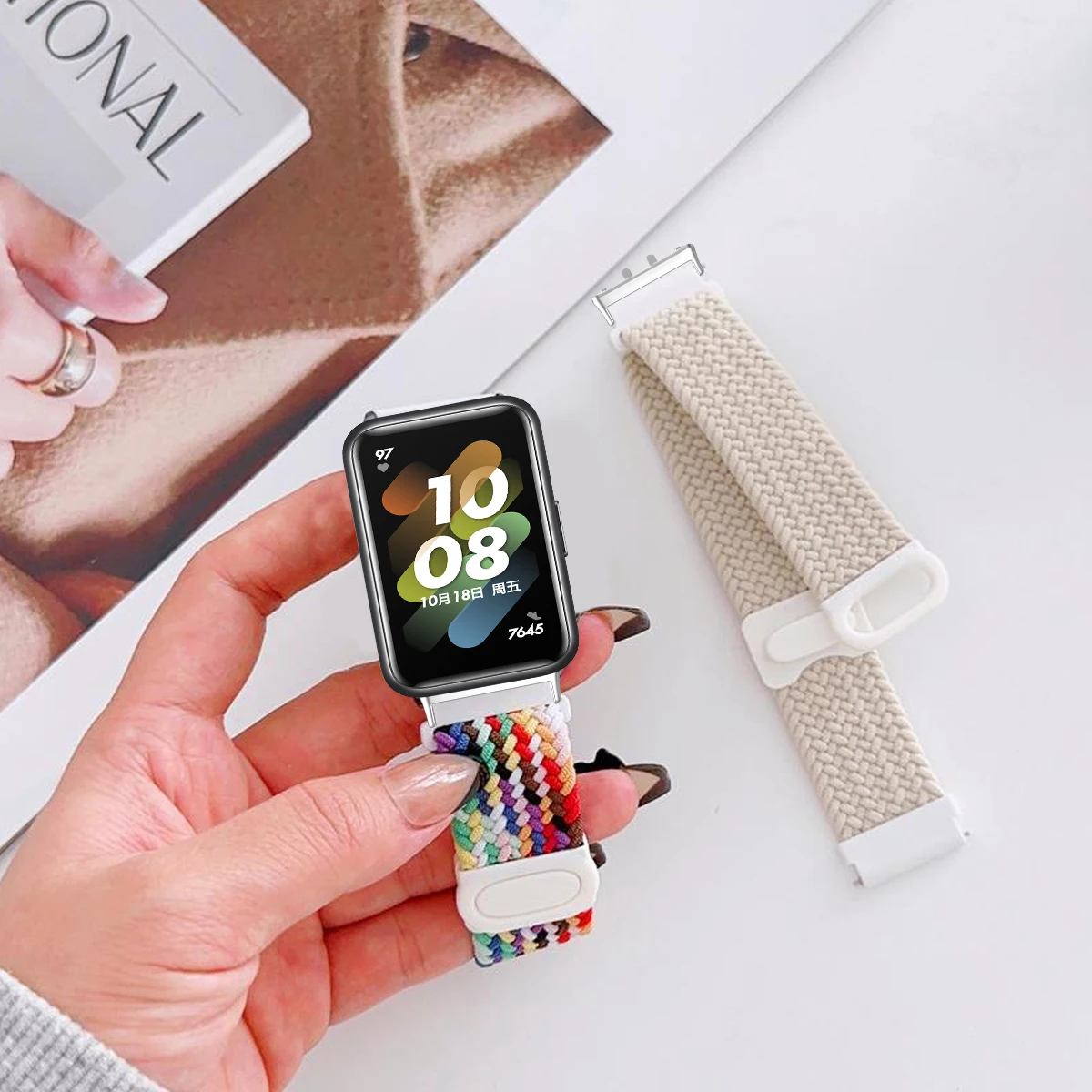 Braided Nylon Smart Watch Wristband - Universal Strap Accessory