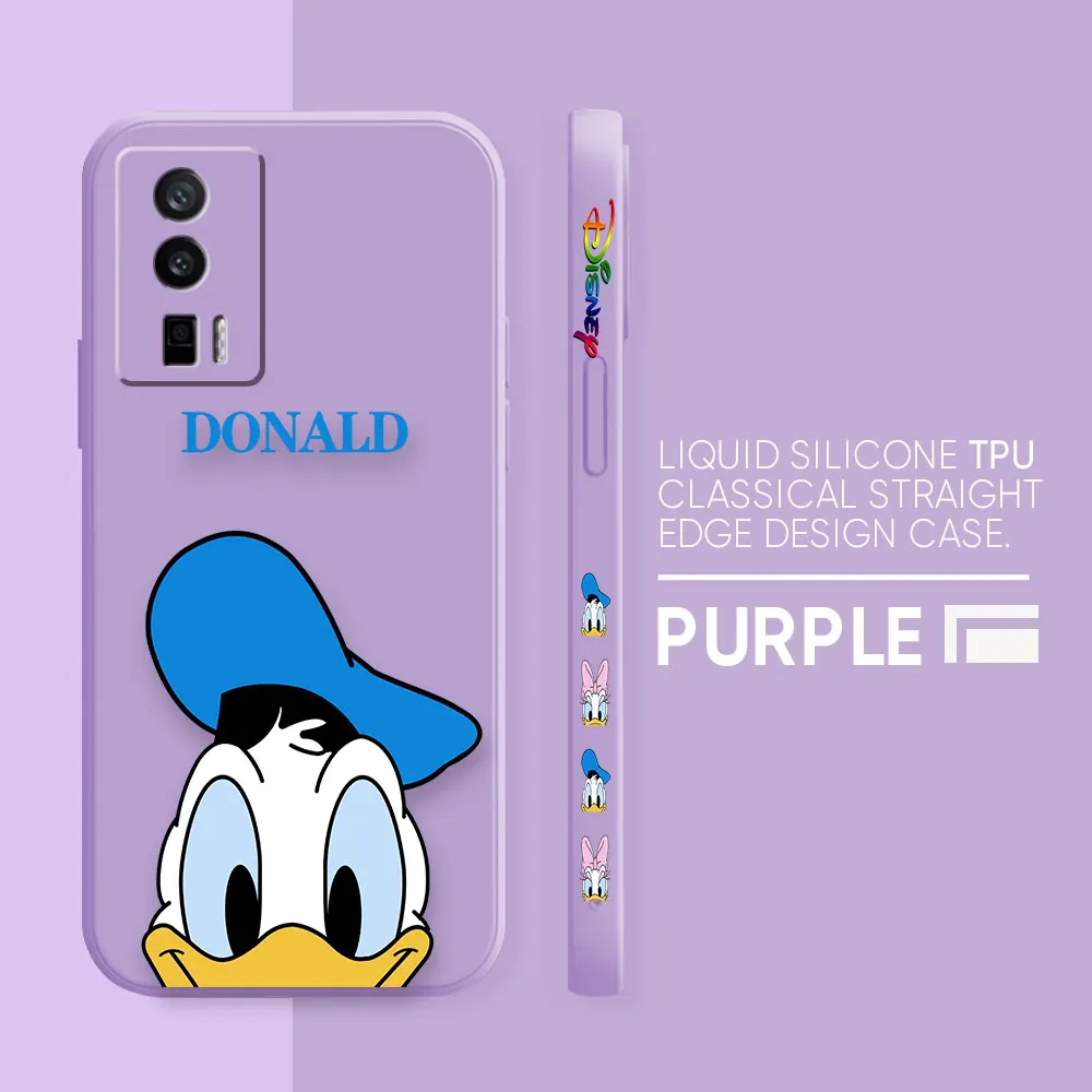 thumbnail image 1 of Case For Redmi K60E K60 K50 K40S K40 K30 9A 9 8A 8 10 Pro 4G 5G Colour Simple Liquid silicone Case Cute DONALD Daisy Mouse, 1 of 5