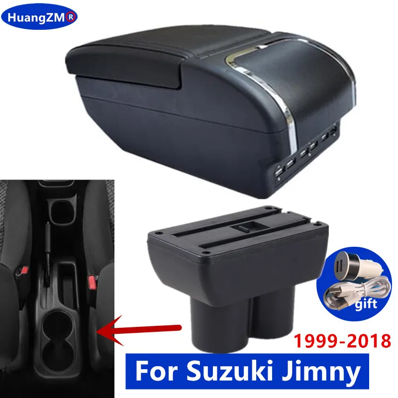 Car Armrest For Suzuki Jimny Armrest box Interior Dedicated 1999-2018  Retrofit parts Center Storage box Car Accessories