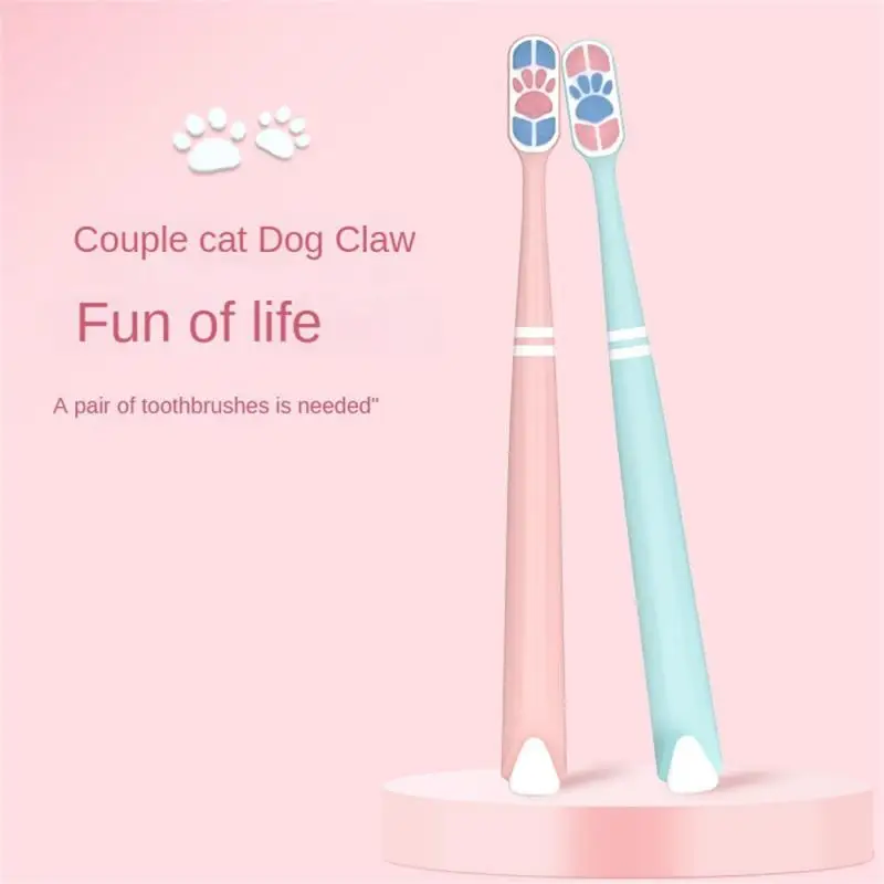 

Зубная щетка с кошачьими когтями, инновационный мультяшный дизайн, легкая в удержании, без заусенцев, легко смывается, безопасная мягкая и безопасная зубная щетка